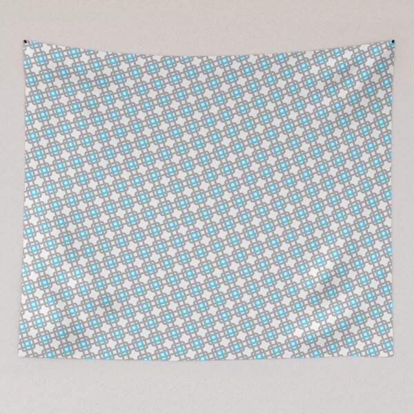 Item preview, Teal & Grey Chain Link Pattern Chinese Enduring Stencils designed and sold by Alchemy-A-La-G.