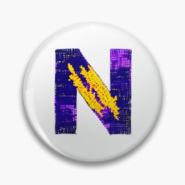 Item preview, letter N, monogram. typography collage. ABC art. gift designed and sold by Minibubb.