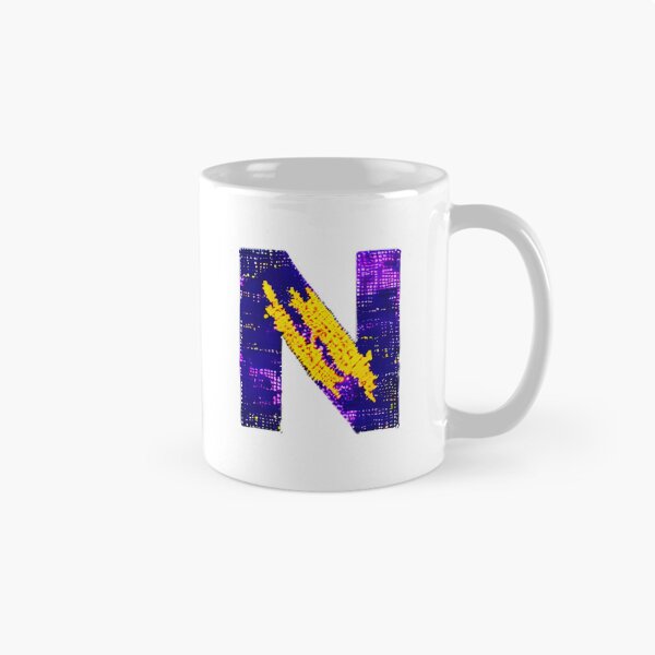 Item preview, letter N, monogram. typography collage. ABC art. gift designed and sold by Minibubb.