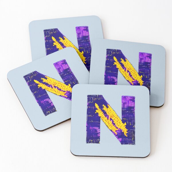 Item preview, letter N, monogram. typography collage. ABC art. gift designed and sold by Minibubb.