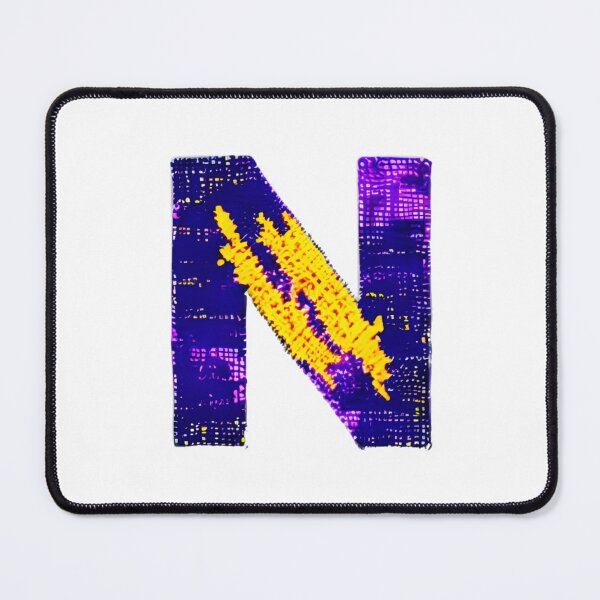 Item preview, letter N, monogram. typography collage. ABC art. gift designed and sold by Minibubb.
