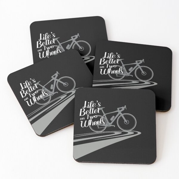 Item preview, Lifes better on two wheels - lines and gravel bike designed and sold by mergmart.