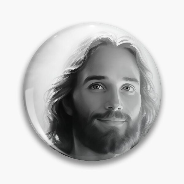 Item preview, Jesus Christ Smiling,  Galactic Federation of Light, Sacred Masculine, Ascended Masters, Ashtar Command designed and sold by Larah Vidotto.