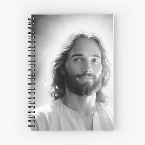 Item preview, Jesus Christ Smiling,  Galactic Federation of Light, Sacred Masculine, Ascended Masters, Ashtar Command designed and sold by Larah Vidotto.
