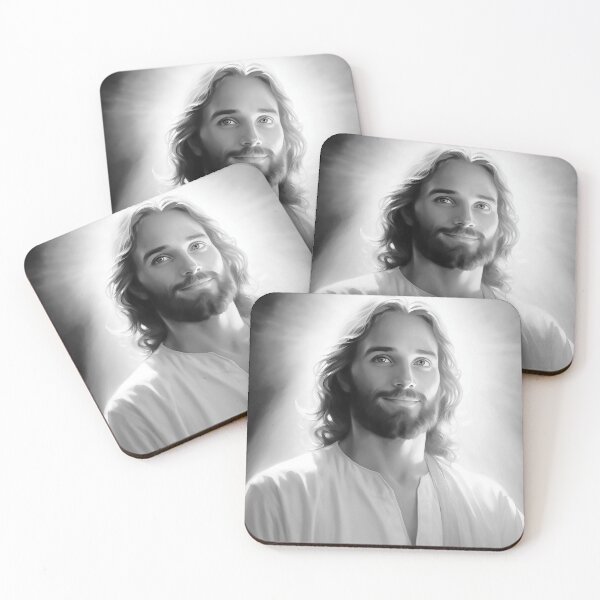 Item preview, Jesus Christ Smiling,  Galactic Federation of Light, Sacred Masculine, Ascended Masters, Ashtar Command designed and sold by Larah Vidotto.