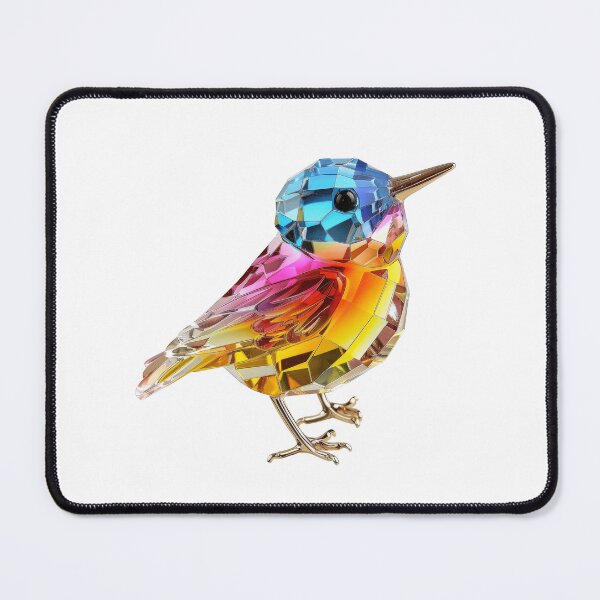 Item preview, Colourful Crystal Glass Bird Figurine designed and sold by Graphics By Craig.