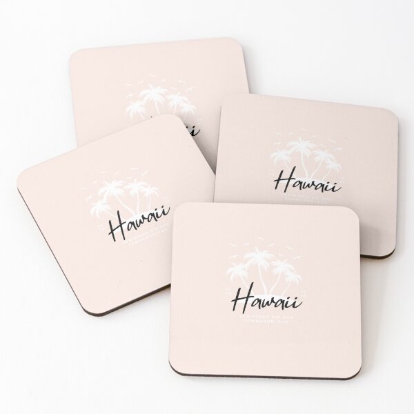 Item preview, Hawaii - Genieße den Sommerurlaub  | Coconut Tree Illustration | Pastel Background designed and sold by RM-Journey.