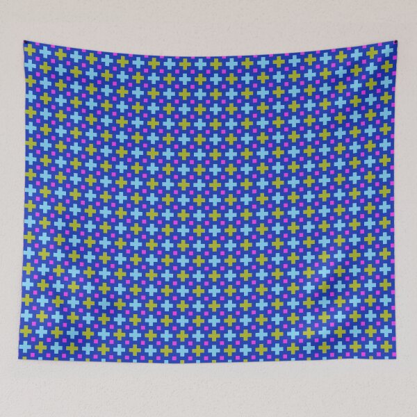 Item preview,  blue and multicolours crosses designed and sold by pakanta.