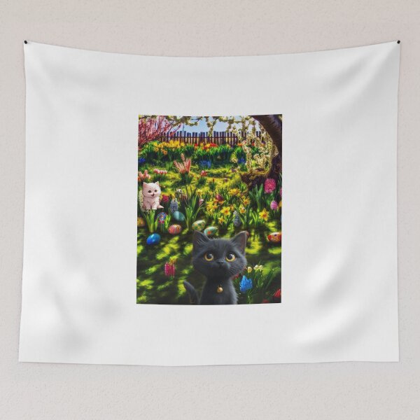 Item preview, a feline spring adventure for Easter designed and sold by Catherine PÉCHER.