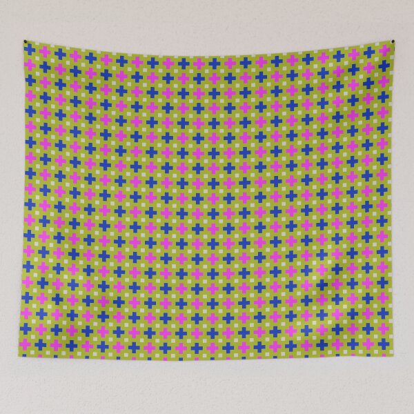 Item preview, green and multicolours crosses designed and sold by pakanta.