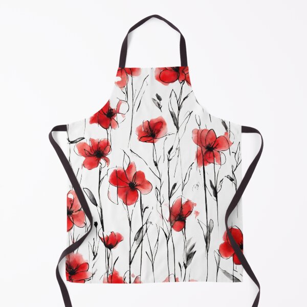 Item preview, Charming Aquarelle Flower Black Ink: Soft Hues and Detailed Floral Pattern designed and sold by Blink Art Studio.