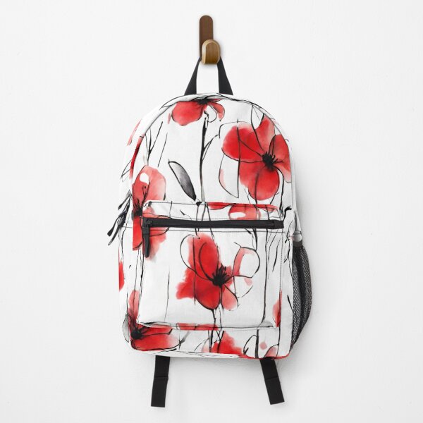 Item preview, Charming Aquarelle Flower Black Ink: Soft Hues and Detailed Floral Pattern designed and sold by Blink Art Studio.