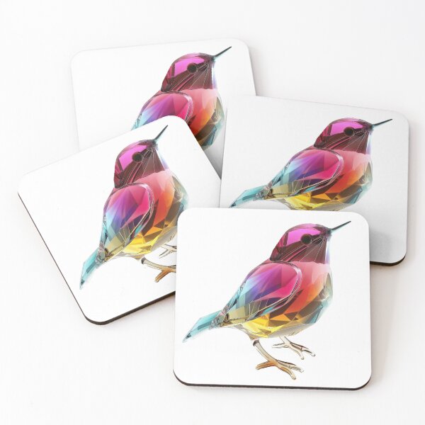Item preview, Colourful Crystal Glass Bird Figurine designed and sold by Graphics By Craig.
