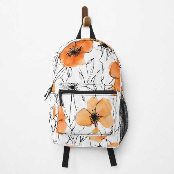 Item preview, Charming Aquarelle Flower Black Ink: Soft Hues and Detailed Floral Pattern designed and sold by Blink Art Studio.