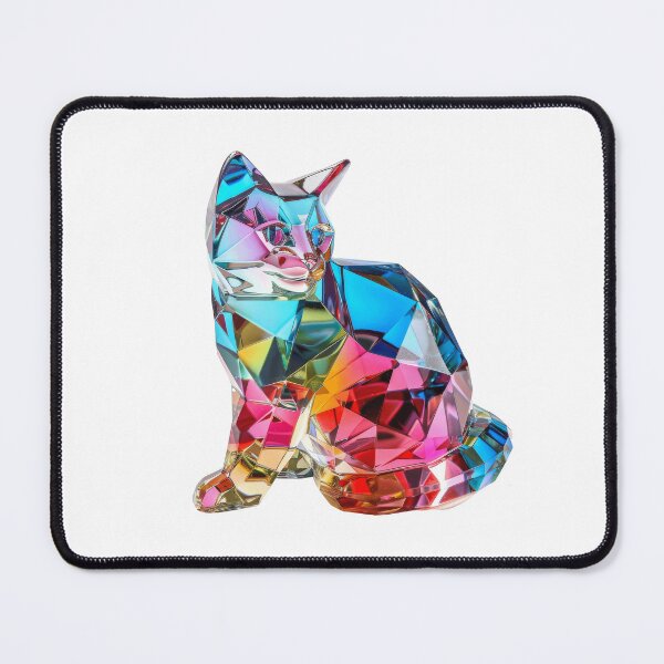 Item preview, Colourful Crystal Glass Cat Figurine designed and sold by Graphics By Craig.