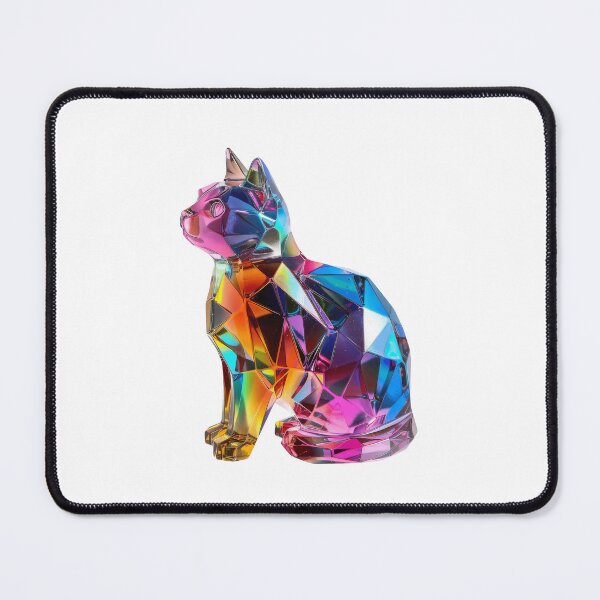 Item preview, Colourful Crystal Glass Cat Figurine designed and sold by Graphics By Craig.