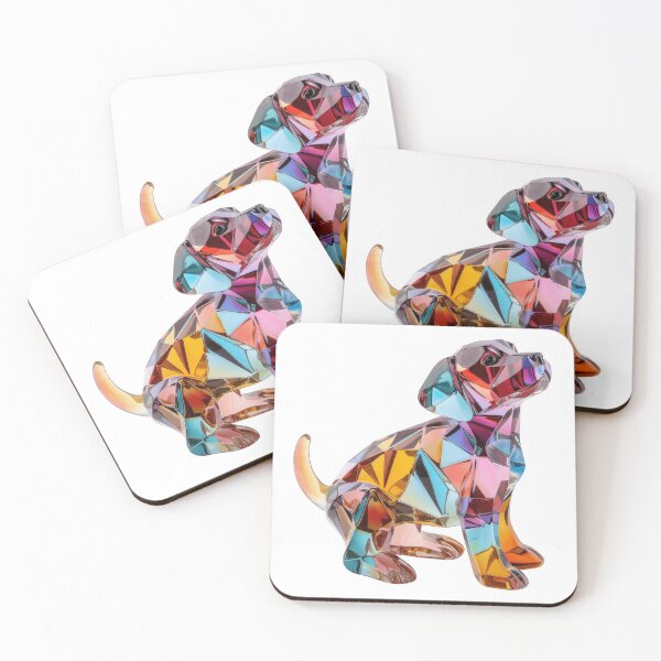 Item preview, Colourful Crystal Glass Dog Figurine designed and sold by Graphics By Craig.