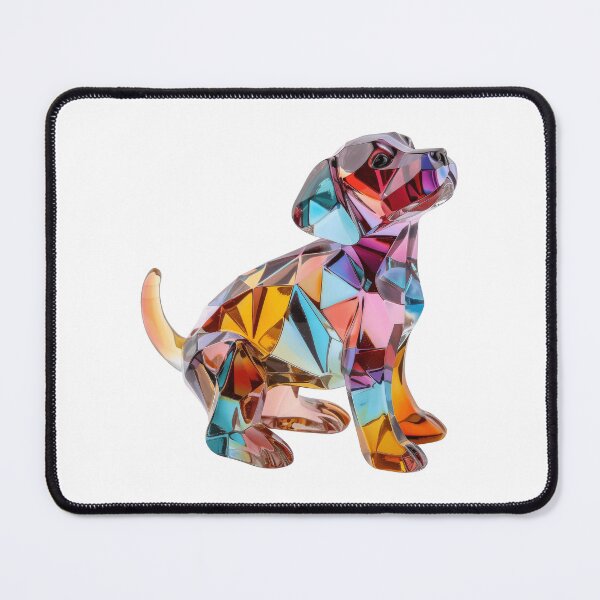 Item preview, Colourful Crystal Glass Dog Figurine designed and sold by Graphics By Craig.