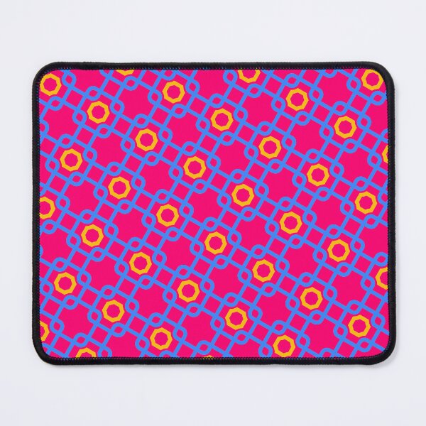 Item preview, Blue & Orange Chain Link Pattern Chinese Enduring Stencils designed and sold by Alchemy-A-La-G.