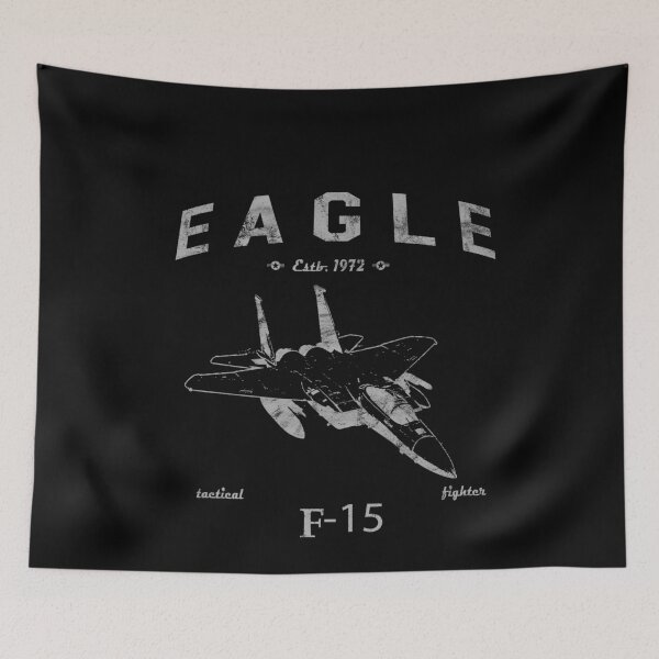 Item preview, F-15 Eagle Jet Airplane Estb 1972 Vintage Style Pilot designed and sold by RealPilotDesign.
