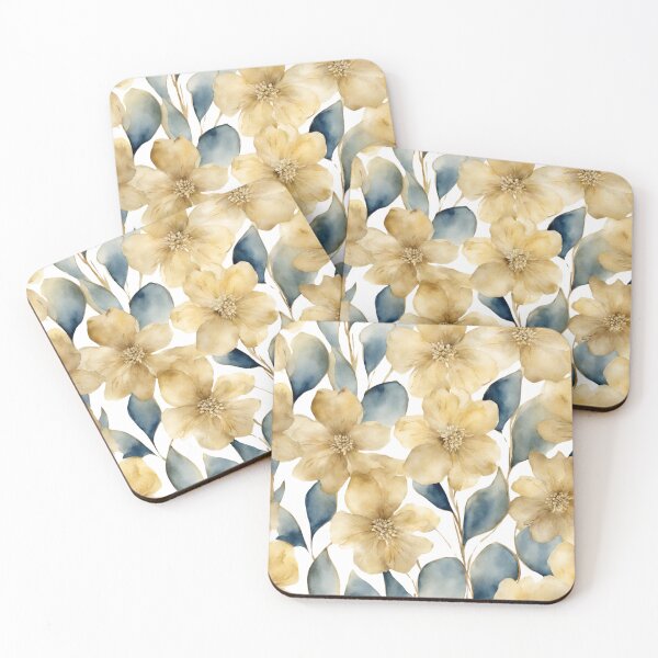 Item preview, Charming Aquarelle Flower: Soft Hues and Detailed Floral Pattern designed and sold by Blink Art Studio.
