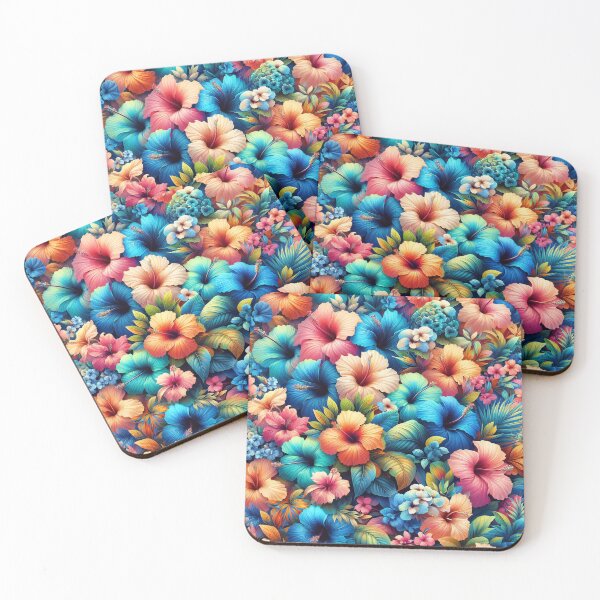 Item preview, Vibrant Canopy: Floral Splendor in a Tropical Dreamscape designed and sold by ArtComixHaven.