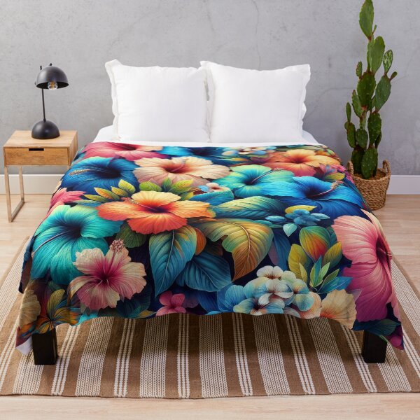 Item preview, Vibrant Canopy: Floral Splendor in a Tropical Dreamscape designed and sold by ArtComixHaven.