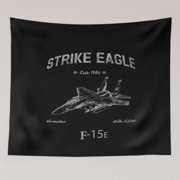 Item preview, F-15E Strike Eagle Jet Airplane Estb 1986 Vintage Style Pilot designed and sold by RealPilotDesign.