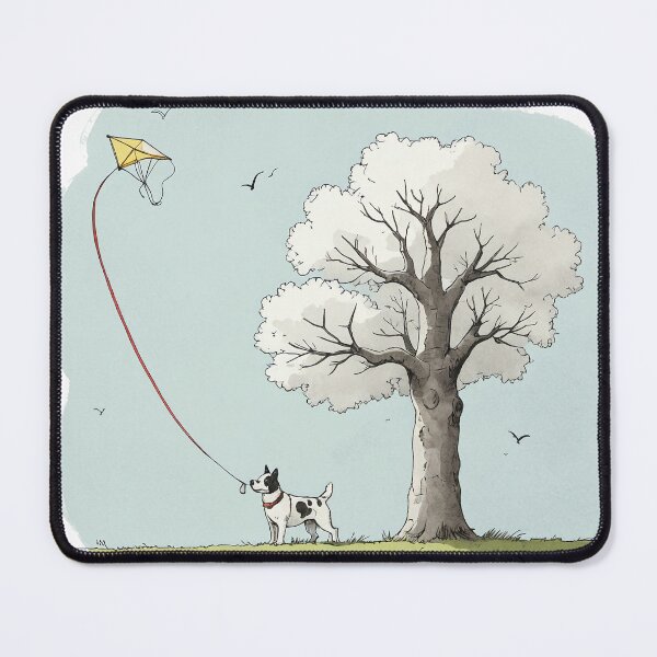 Item preview, Dog playing with kite designed and sold by PragmaticP.