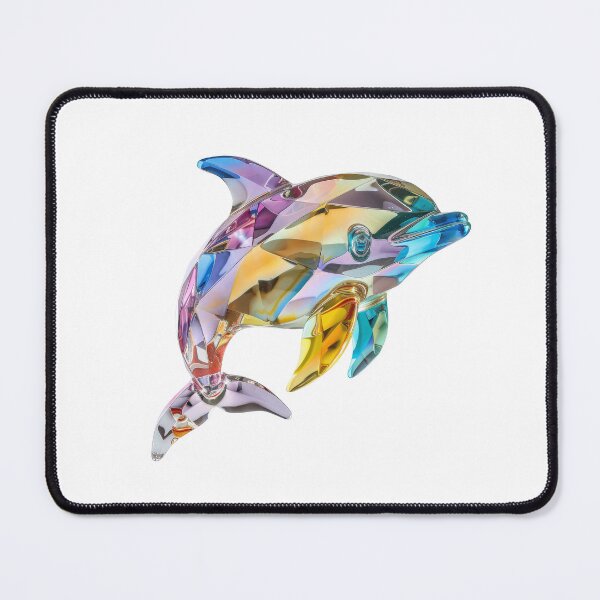 Item preview, Colourful Crystal Glass Dolphin Figurine designed and sold by Graphics By Craig.