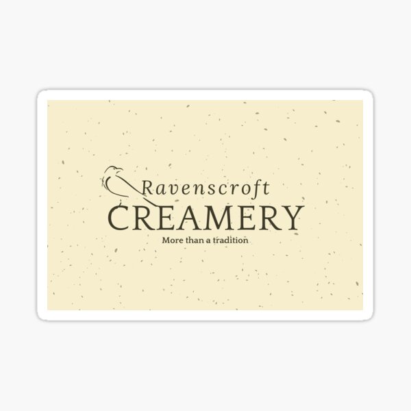 Ravenscrft Creamery Logo Sticker