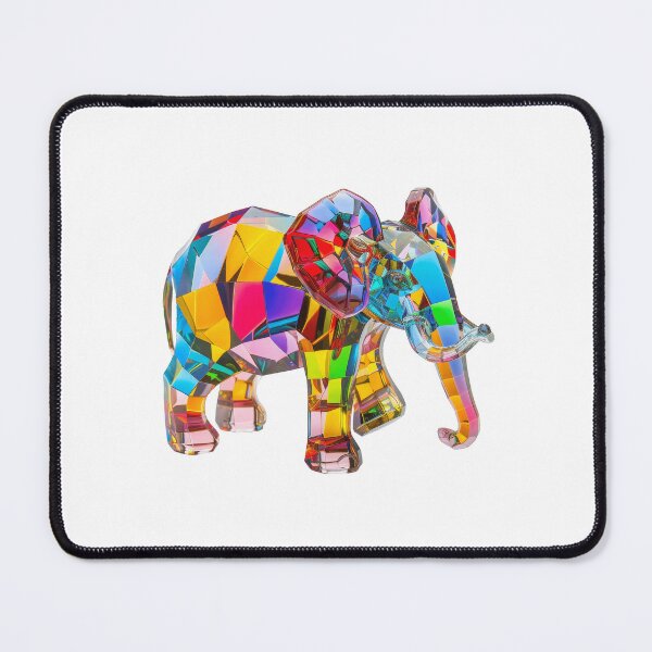 Item preview, Colourful Crystal Glass Elephant Figurine designed and sold by Graphics By Craig.