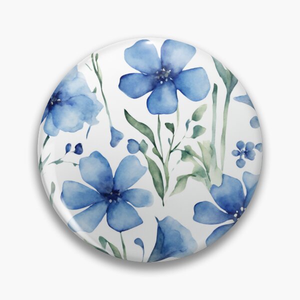 Item preview, Charming Aquarelle Flower: Soft Hues and Detailed Floral Pattern designed and sold by Blink Art Studio.