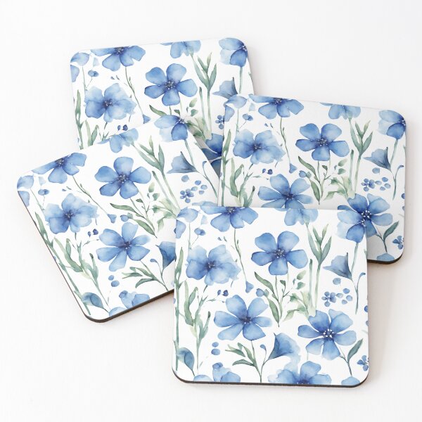 Item preview, Charming Aquarelle Flower: Soft Hues and Detailed Floral Pattern designed and sold by Blink Art Studio.