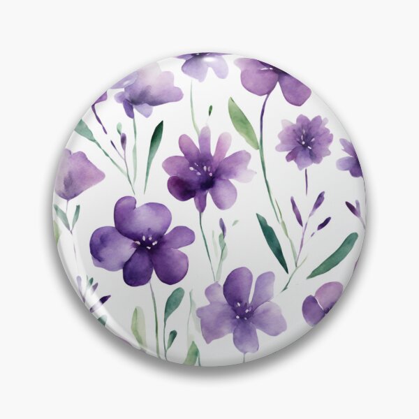 Item preview, Charming Aquarelle Flower: Soft Hues and Detailed Floral Pattern designed and sold by Blink Art Studio.