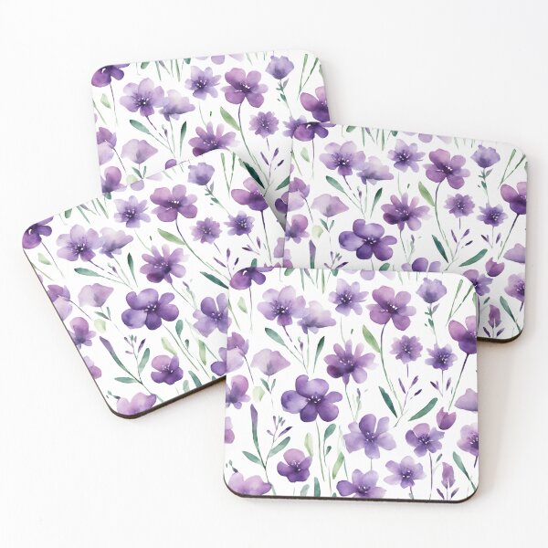 Item preview, Charming Aquarelle Flower: Soft Hues and Detailed Floral Pattern designed and sold by Blink Art Studio.