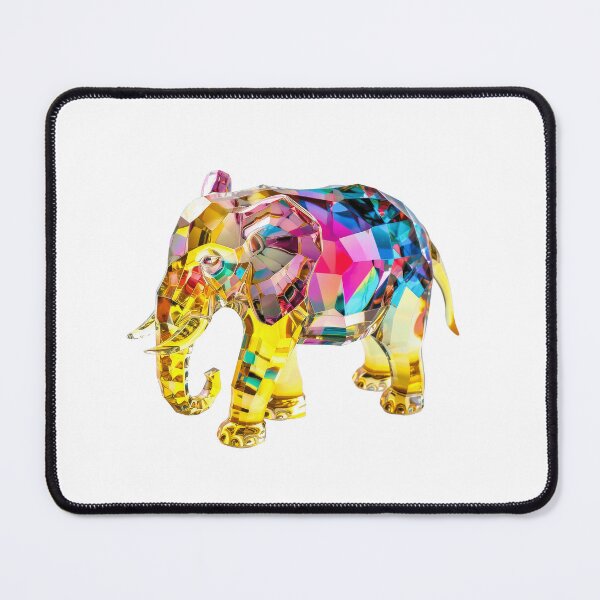 Item preview, Colourful Crystal Glass Elephant Figurine designed and sold by Graphics By Craig.