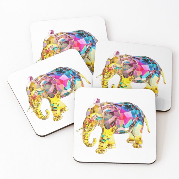 Item preview, Colourful Crystal Glass Elephant Figurine designed and sold by Graphics By Craig.