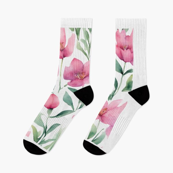 Item preview, Charming Aquarelle Flower: Soft Hues and Detailed Floral Pattern designed and sold by Blink Art Studio.