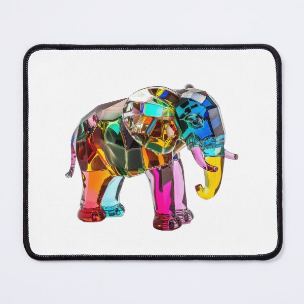 Item preview, Colourful Crystal Glass Elephant Figurine designed and sold by Graphics By Craig.