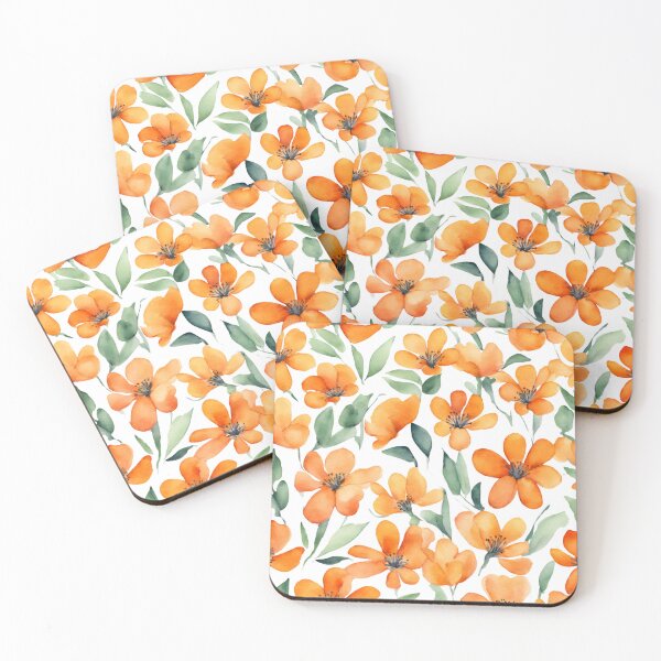 Item preview, Charming Aquarelle Flower: Soft Hues and Detailed Floral Pattern designed and sold by Blink Art Studio.