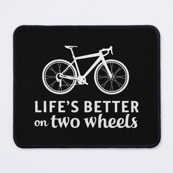 Item preview, Lifes better on two wheels simple design designed and sold by mergmart.