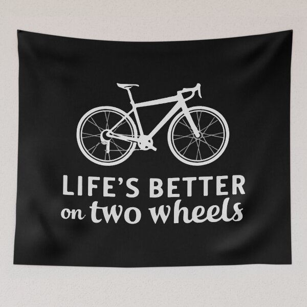 Item preview, Lifes better on two wheels simple design designed and sold by mergmart.
