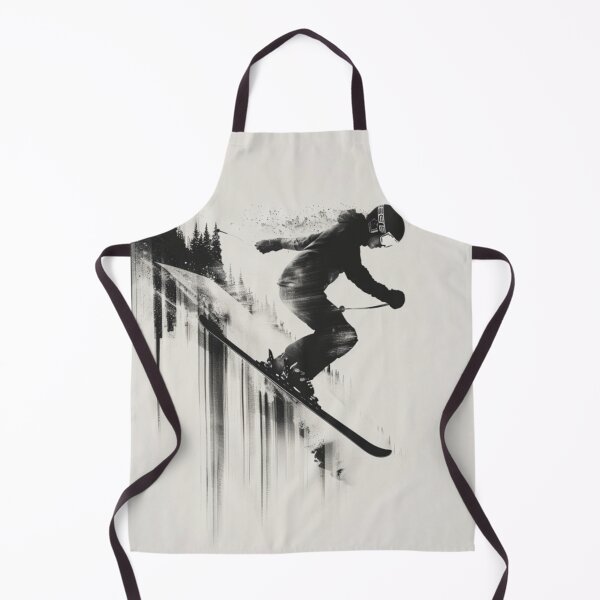 Item preview, Dynamic ski jump monochrome colour palette Active Outdoors Inspired Art designed and sold by CDC40.