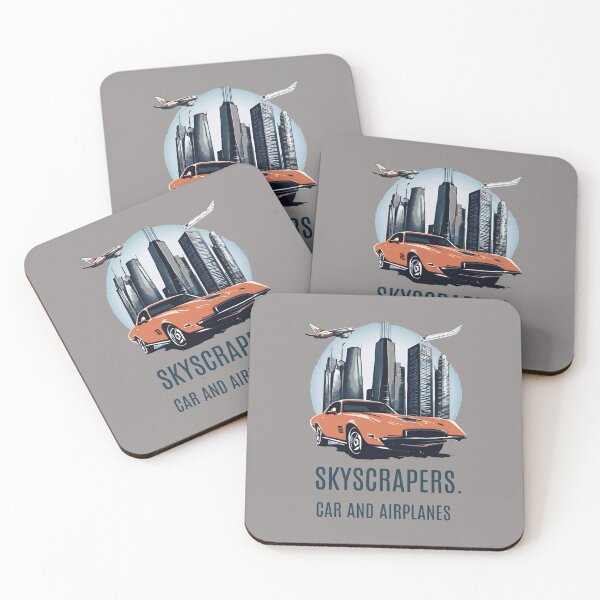 Item preview, Cool t-shirt for lovers of skyscrapers and planes and cars-.'SKYCRAPERS.CAR AND AIRPLANES'. designed and sold by Gadget80.