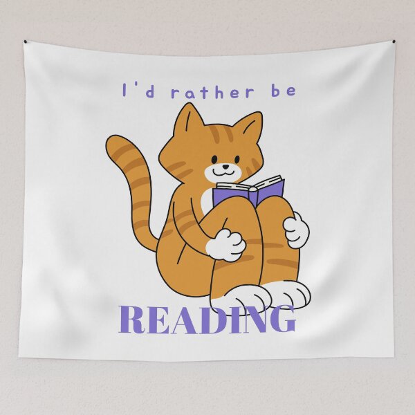 Item preview, I'd Rather Be Reading designed and sold by BookishLounge.