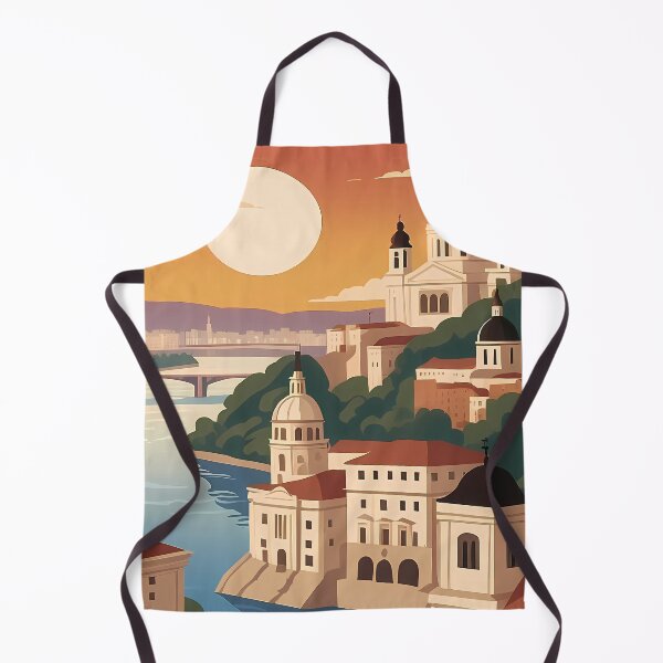 Item preview, Travel vintage illustration of Belgrade, Serbia designed and sold by VintageFlow.