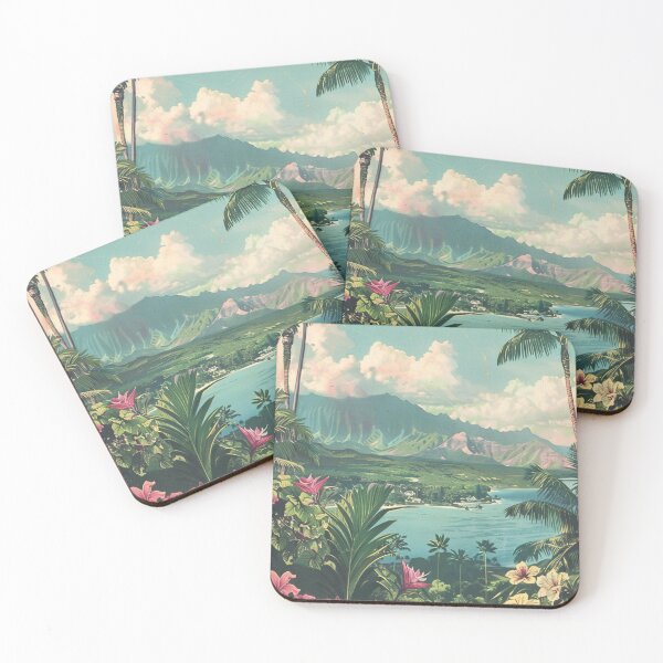 Item preview, Vintage Kauai Hawaii Flowers Nature Graphic Art designed and sold by LVTFCOarts.