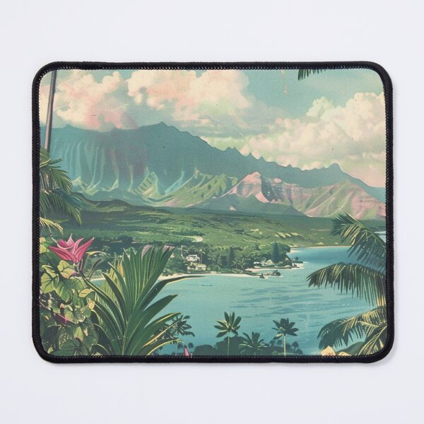 Item preview, Vintage Kauai Hawaii Flowers Nature Graphic Art designed and sold by LVTFCOarts.