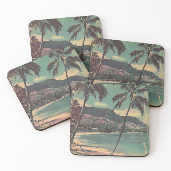 Item preview, Vintage Hawaii Beach Cove Summer Graphic Art designed and sold by LVTFCOarts.